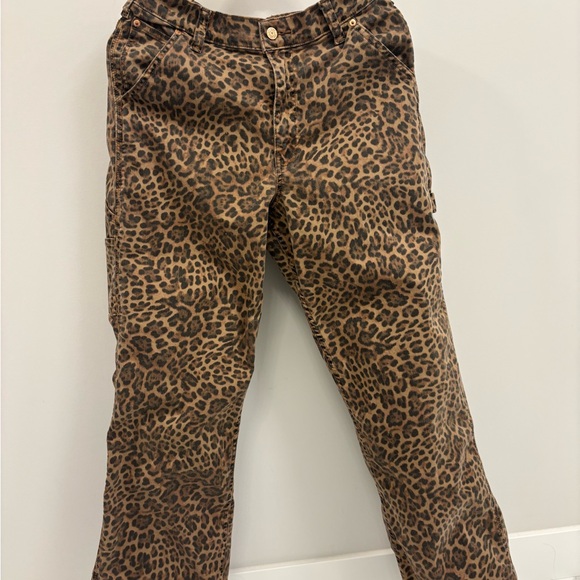 GAP Animal Print Mid Rise Carpenter Pants - Picture 2 of 10